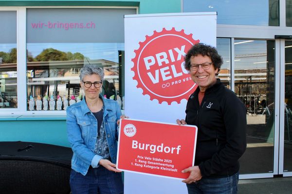 [Translate to Français:] Prix Velo Städte Gewinnerin Burgdorf